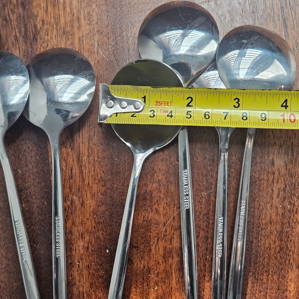 Iced Tea Spoons Set of 7, 8Inch Long Handle Stainless Steel Stirring Spoons - Picture 5 of 5